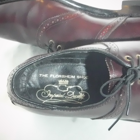 Floreseim Imperial Burgandy Almond Toe Oxford 8.5C - Picture 2 of 8
